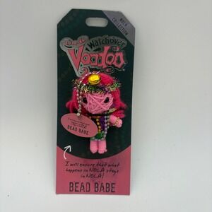 Watchover Voodoo Doll NOLA Collection Bead Babe Pink String Keychain Ref 257 NEW
